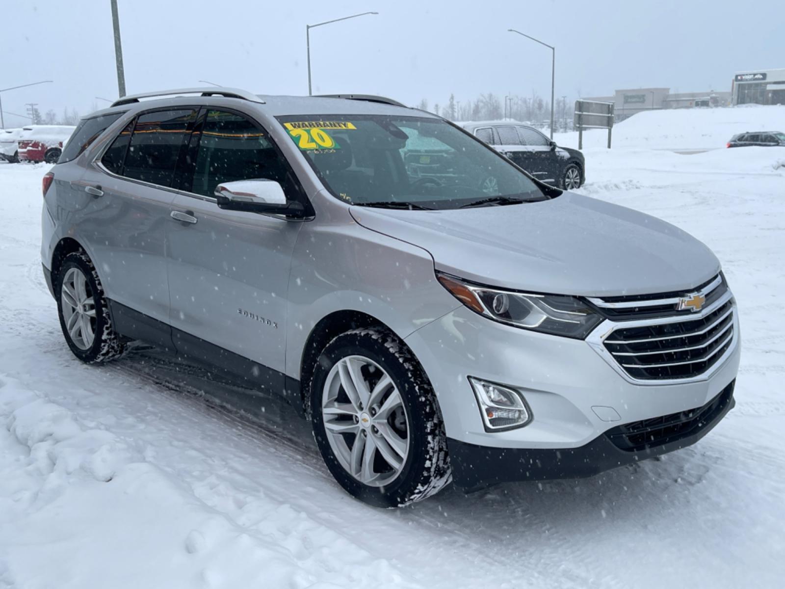 2020 SILVER /black leather CHEVROLET EQUINOX PREMIER (2GNAXYEXXL6) with an 2.0L engine, Automatic transmission, located at 1960 Industrial Drive, Wasilla, 99654, (907) 274-2277, 61.573475, -149.400146 - Photo #4